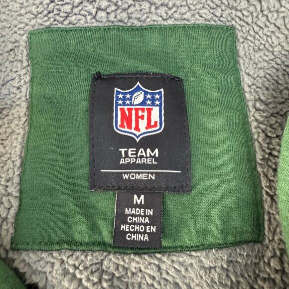 NFL Team Apparel Green Bay Packers Women's M Full Zip Hoodie Fleece Lined GIII - Picture 5 of 11